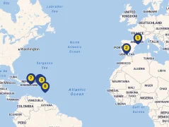 Mapa plavby
